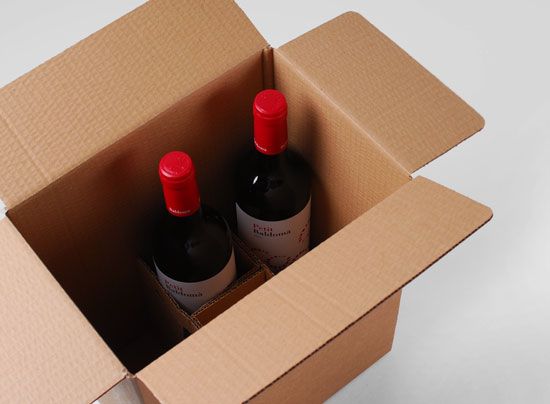 Schachtel für Champagner-Flaschen