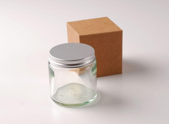 Glasbehälter für Cremes und Kosmetikprodukte 