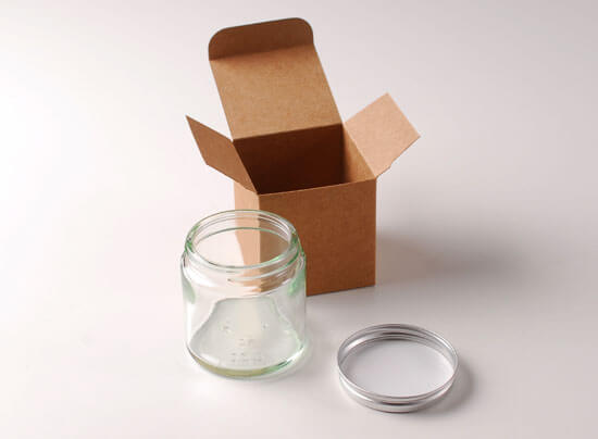 Glasbehälter für Cremes und Kosmetikprodukte 