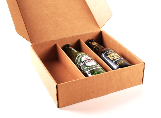 Flache Box mit Bierhalter