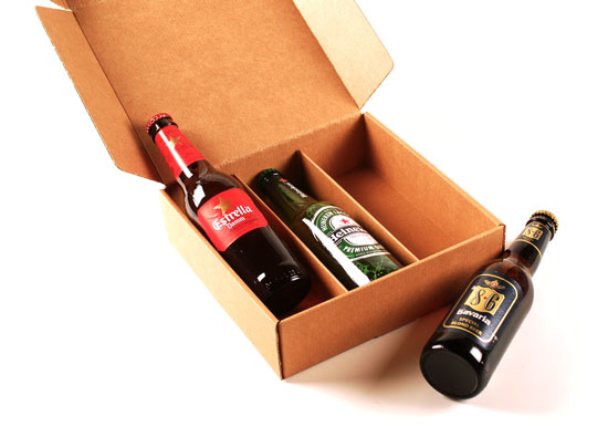 Flache Box mit Bierhalter