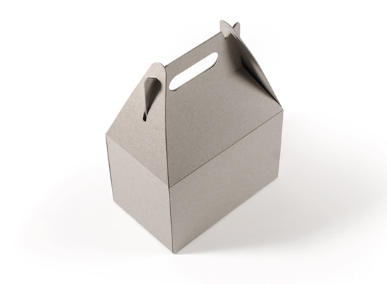 Ökologische Picknickbox aus festem Karton
