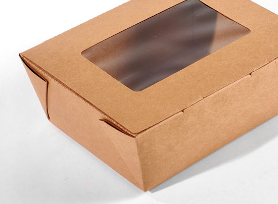 Take-Away-Schachtel mit Fenster