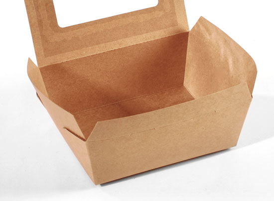 Take-Away-Schachtel mit Fenster