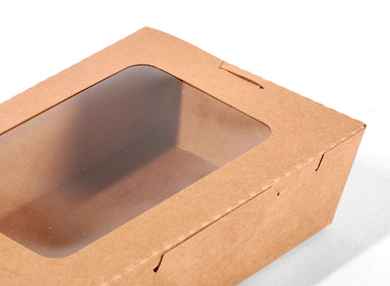 Take-Away-Schachtel mit Fenster
