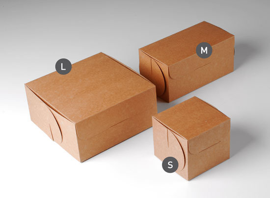Geschlossene Cupcake-Box